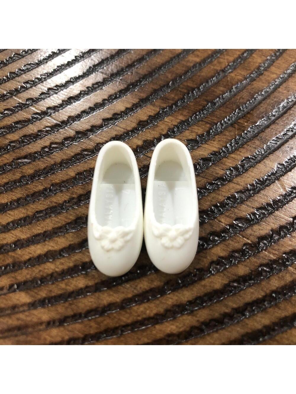 Lady Lovely Locks Doll Shoe White Pair 80s Mattel - Vintage